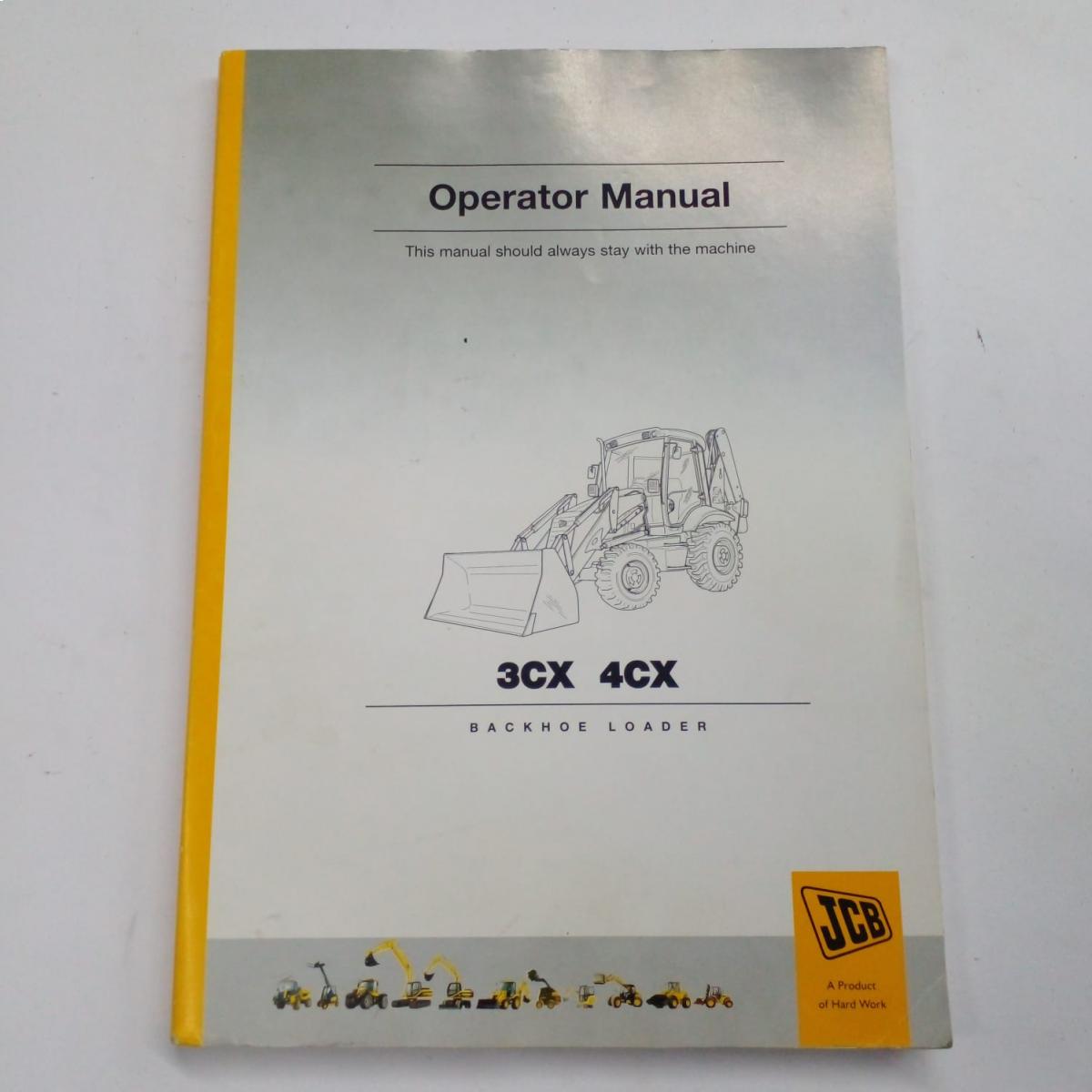 Manual de propietario 3cx-15ft - 9810/0025A