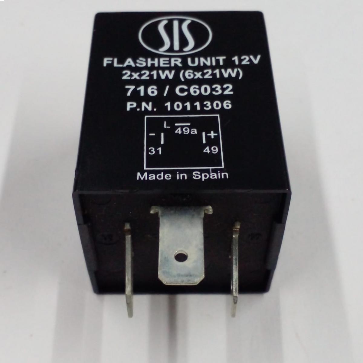 Relay 12v 6x21w intermitentes 214-4t 215 - 716/25800