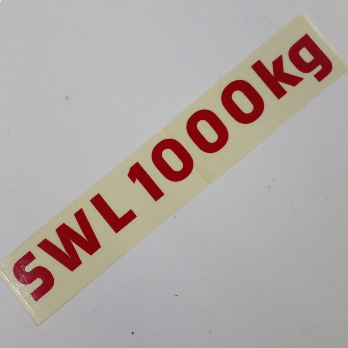 Etiqueta swl 1000kg brazo cargador - 817/01208